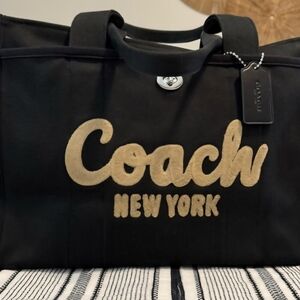 Coach Black Canvas Bag